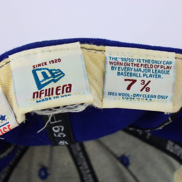 Vintage New York Yankees New Era Pro Model Wool Fitted Hat Size 7 3/8 "59/50" - Picture 7 of 9